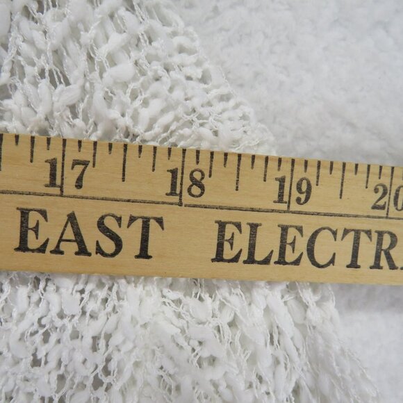 POL Sweater Womens Medium Open Knit Cardigan Lightweight Boho SMST323 - Picture 7 of 9